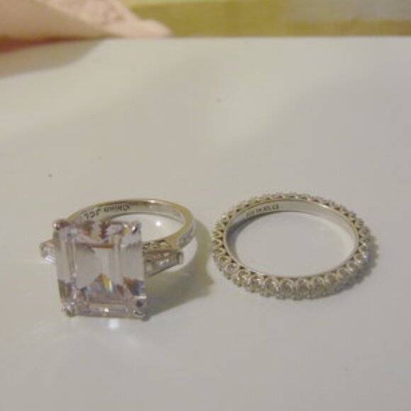 Radiance by Absolute Simulated Diamond Ring & Eternity Band Size 9 - Picture 3 of 4